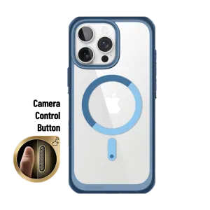 Insta-Worthy iPhone 16 Pro Max 6.9 inch Unicorn Beetle MAG Slim Clear MagSafe Camera Control Button Case-Blue  Stylish & Comfortable