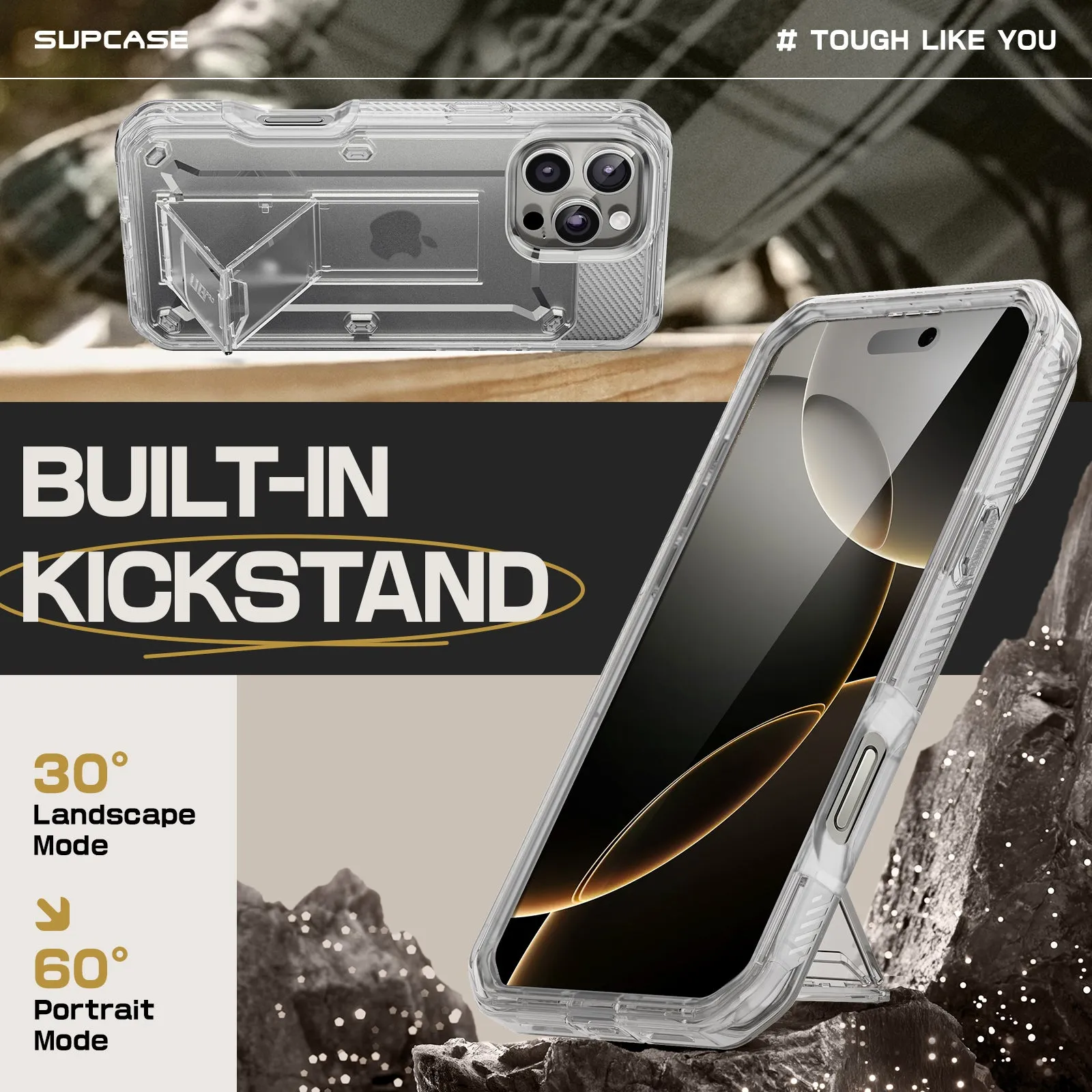 Insta-Worthy iPhone 16 Pro Max 6.9 inch Unicorn Beetle PRO Rugged Case-Clear  Last Few Pieces!