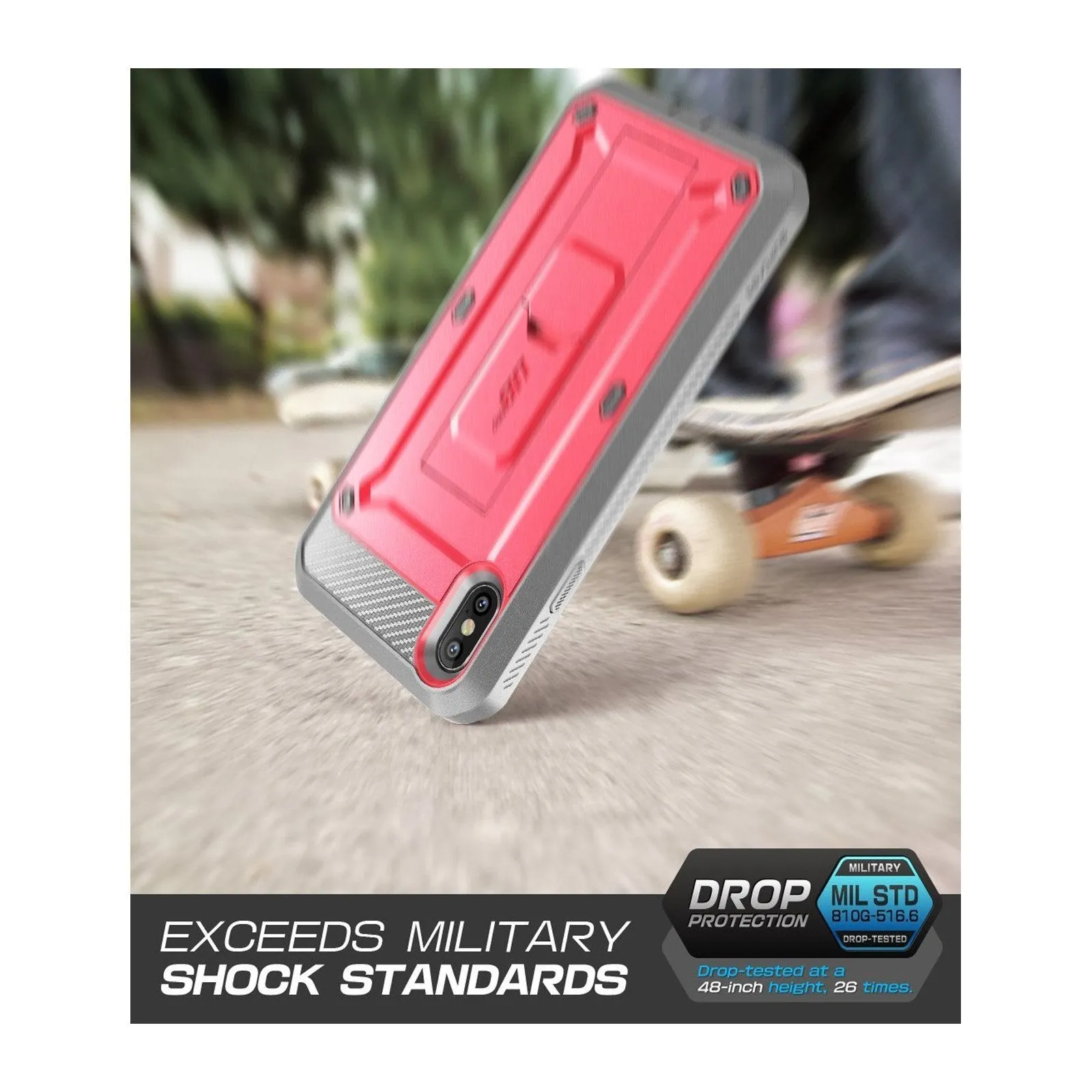 Insta-Worthy iPhone XS Max Unicorn Beetle Pro Full-Body Holster Case-Pink  Stylish & Comfortable