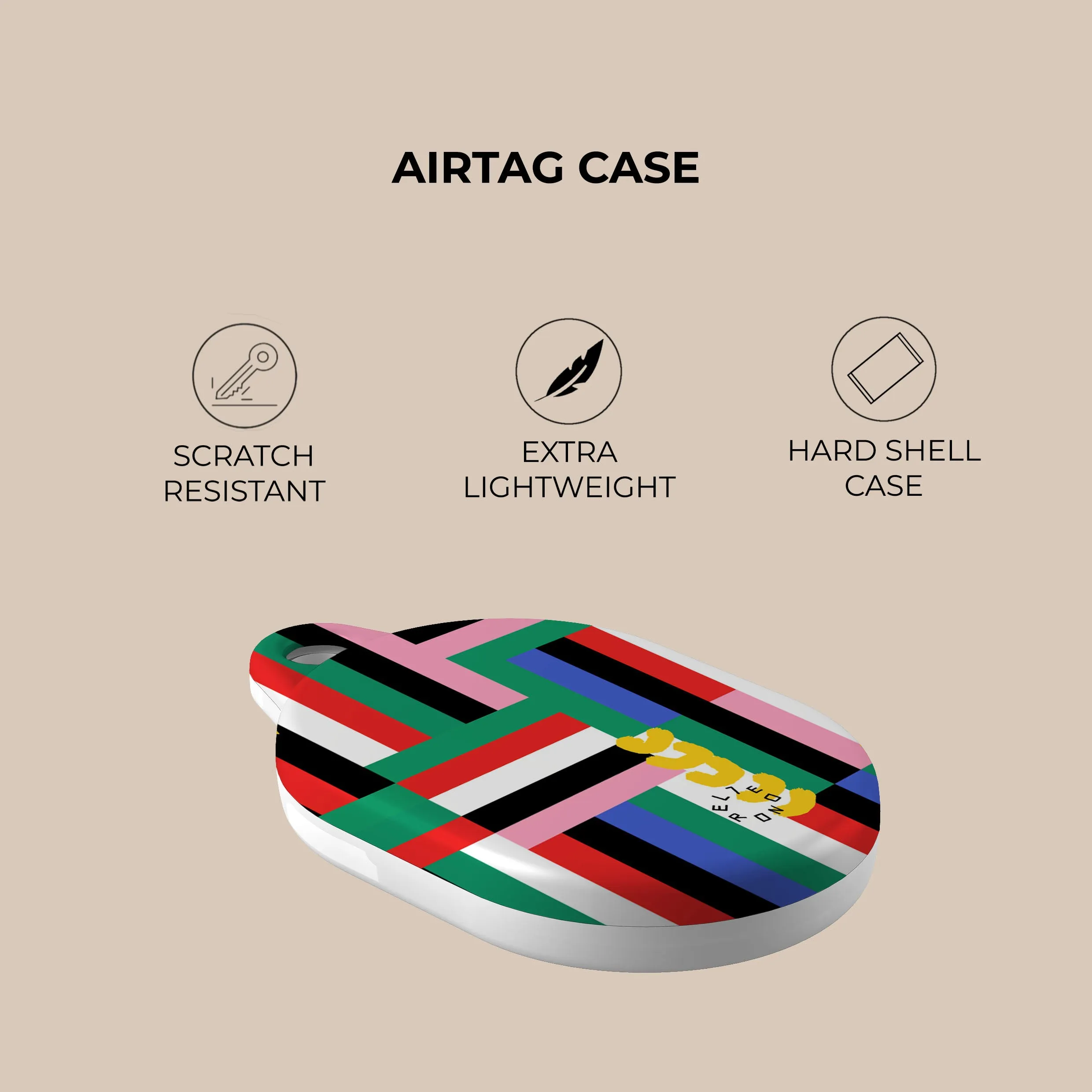 Insta-Worthy Stripe Fusion AirTag Holder  Limited Stock!