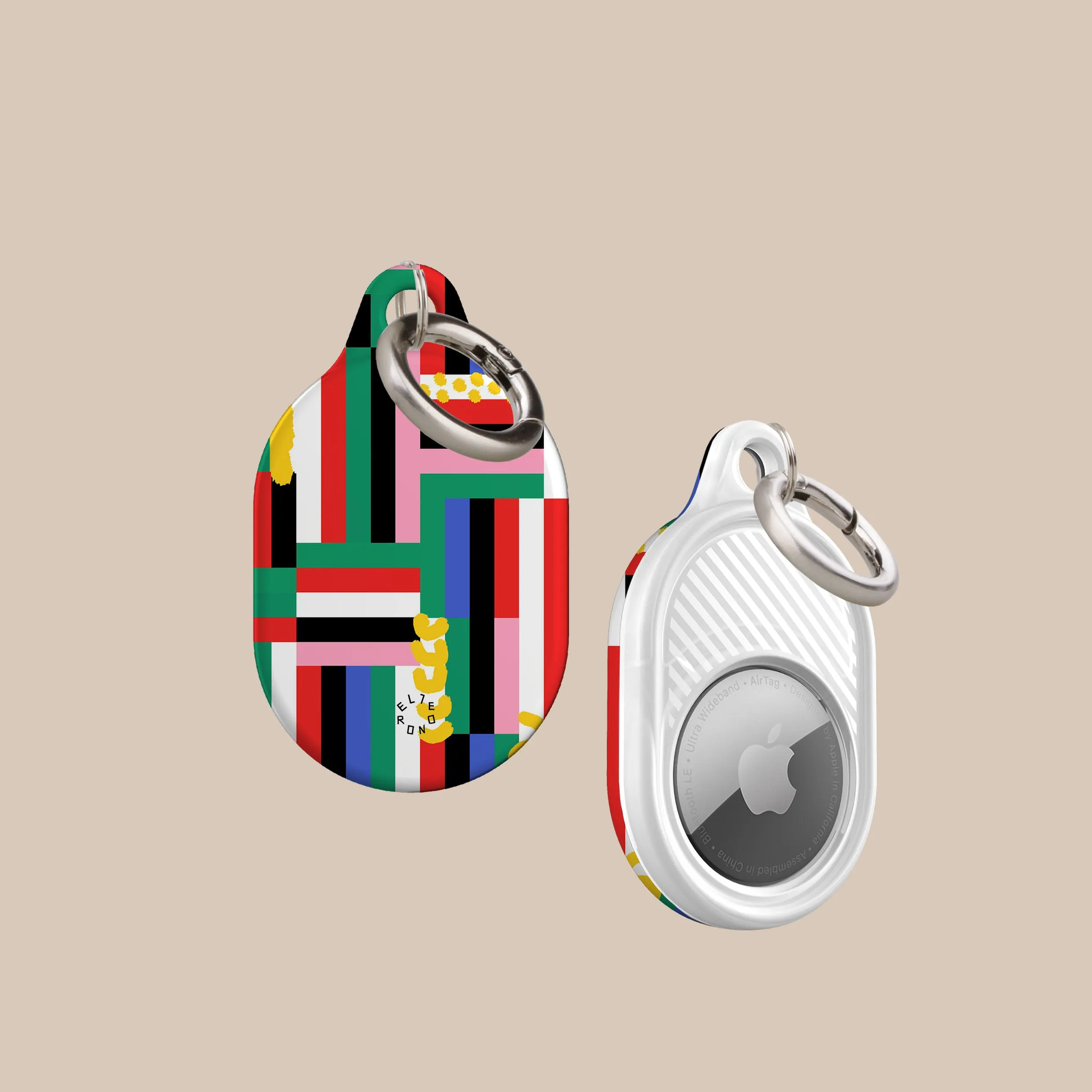 Insta-Worthy Stripe Fusion AirTag Holder  Limited Stock!