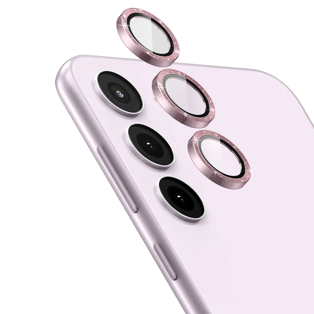 Insta-Worthy Tempered Glass Camera Lens Protector for Galaxy S23/S23 Plus-Glimmer Pink  Last Chance!