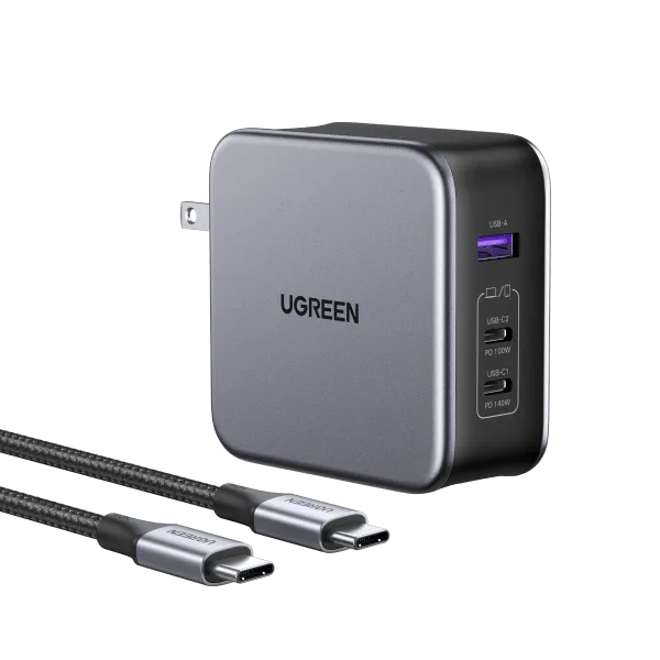 Insta-Worthy UGREEN Nexode 140W USB C GaN iphone Charger-3 Ports Wall Charger  Limited Stock!