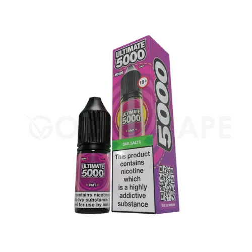 Insta-Worthy Ultimate Bar 5000 Nic Salts - Box of 10 Juices  Today Only!