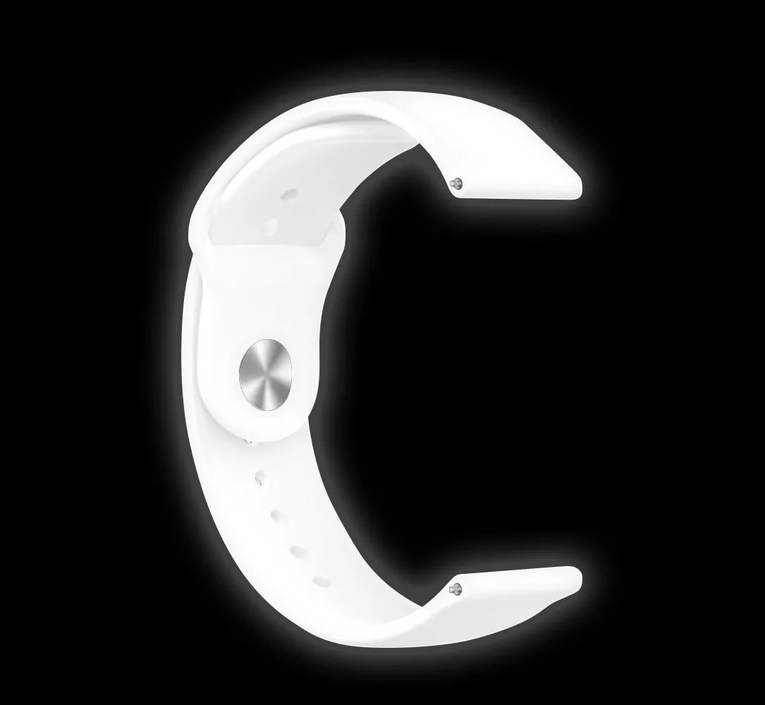 Insta-Worthy Xiaomi Amazfit GTS Fluorescent Silicone Strap (White)  Dont Miss Out!