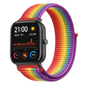 Insta-Worthy Xiaomi Amazfit GTS Nylon Strap (Rainbow)  Stylish & Comfortable