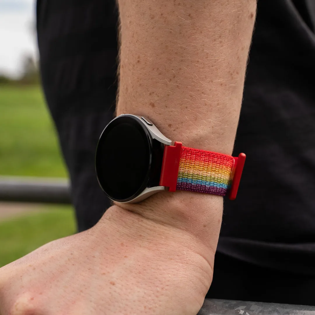 Insta-Worthy Xiaomi Amazfit GTS Nylon Strap (Rainbow)  Stylish & Comfortable