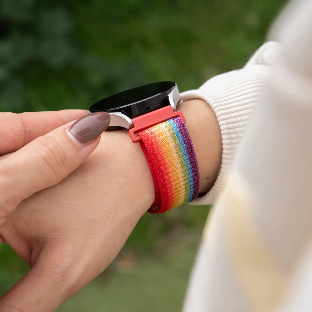 Insta-Worthy Xiaomi Amazfit GTS Nylon Strap (Rainbow)  Stylish & Comfortable