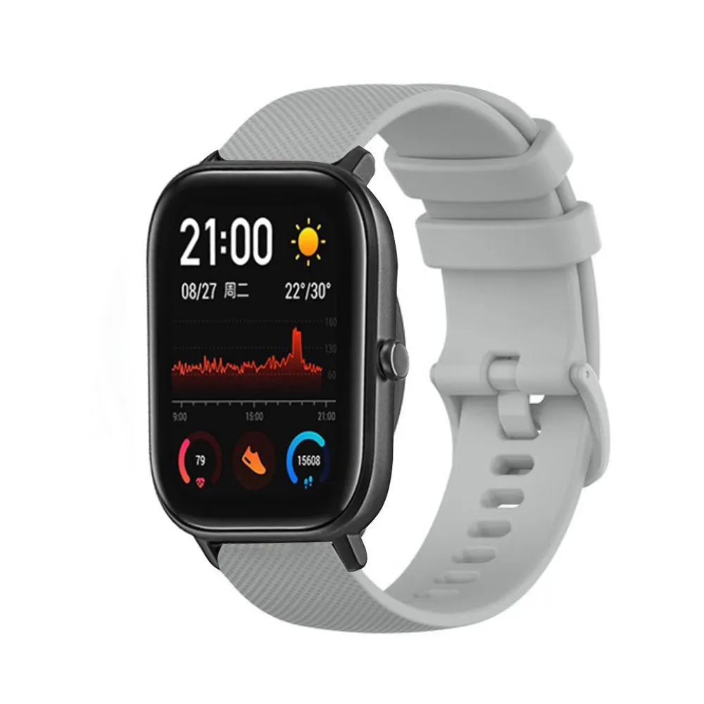 Insta-Worthy Xiaomi Amazfit GTS Premium Silicone Strap (Grey)  Limited Release!