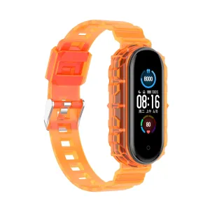 Insta-Worthy Xiaomi Mi Band 6 Clear TPU Strap (Transparent Orange)  Ends Soon!