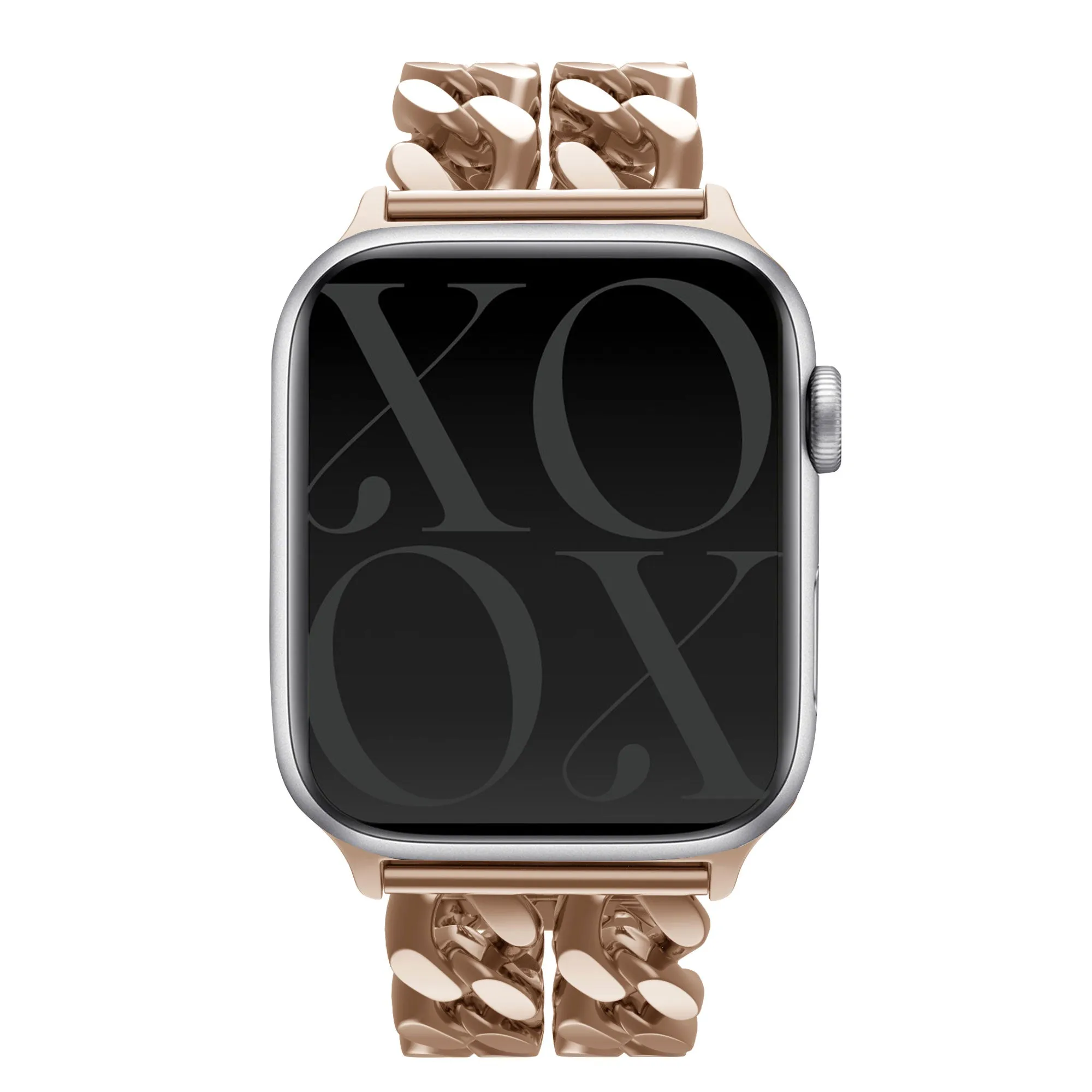 Insta-Worthy xoxo Wildhearts Apple Watch Steel Strap - Chain strap (Rose Gold) - 38/40/41/42mm  Today Only!