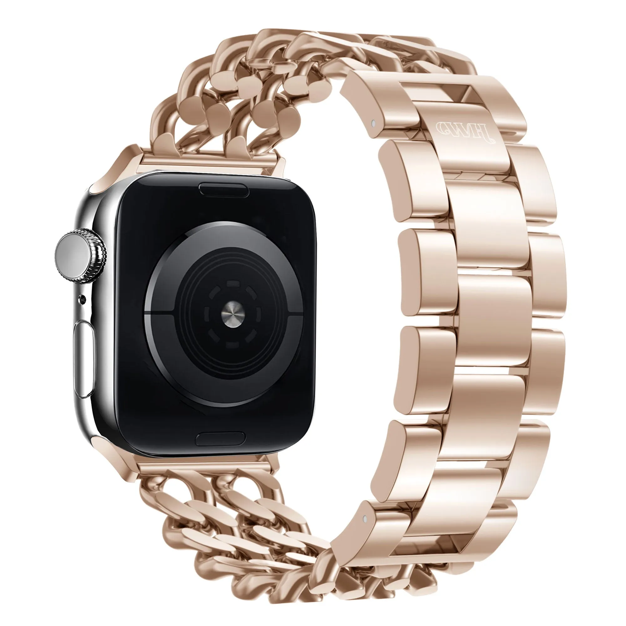 Insta-Worthy xoxo Wildhearts Apple Watch Steel Strap - Chain strap (Rose Gold) - 38/40/41/42mm  Today Only!