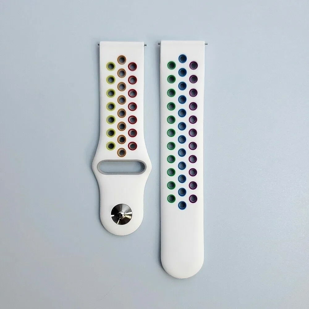 Limited Edition Amazfit GTS 2 Sport Strap (White/Multicoloured)  Limited Release!