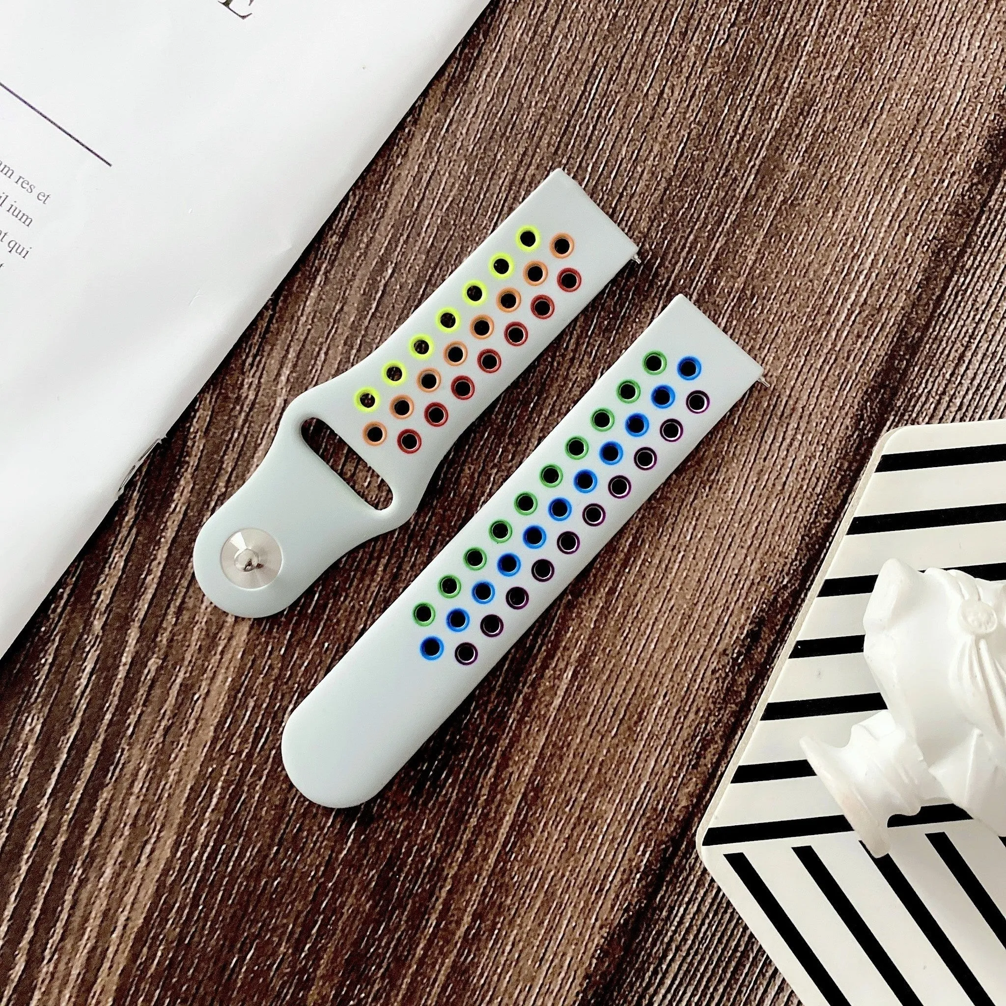 Limited Edition Amazfit GTS 2 Sport Strap (White/Multicoloured)  Limited Release!