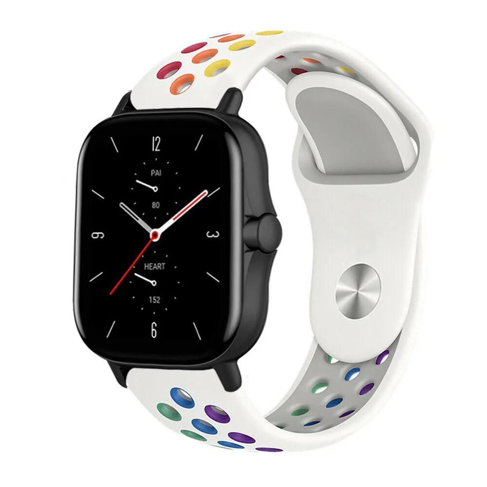 Limited Edition Amazfit GTS 2 Sport Strap (White/Multicoloured)  Limited Release!