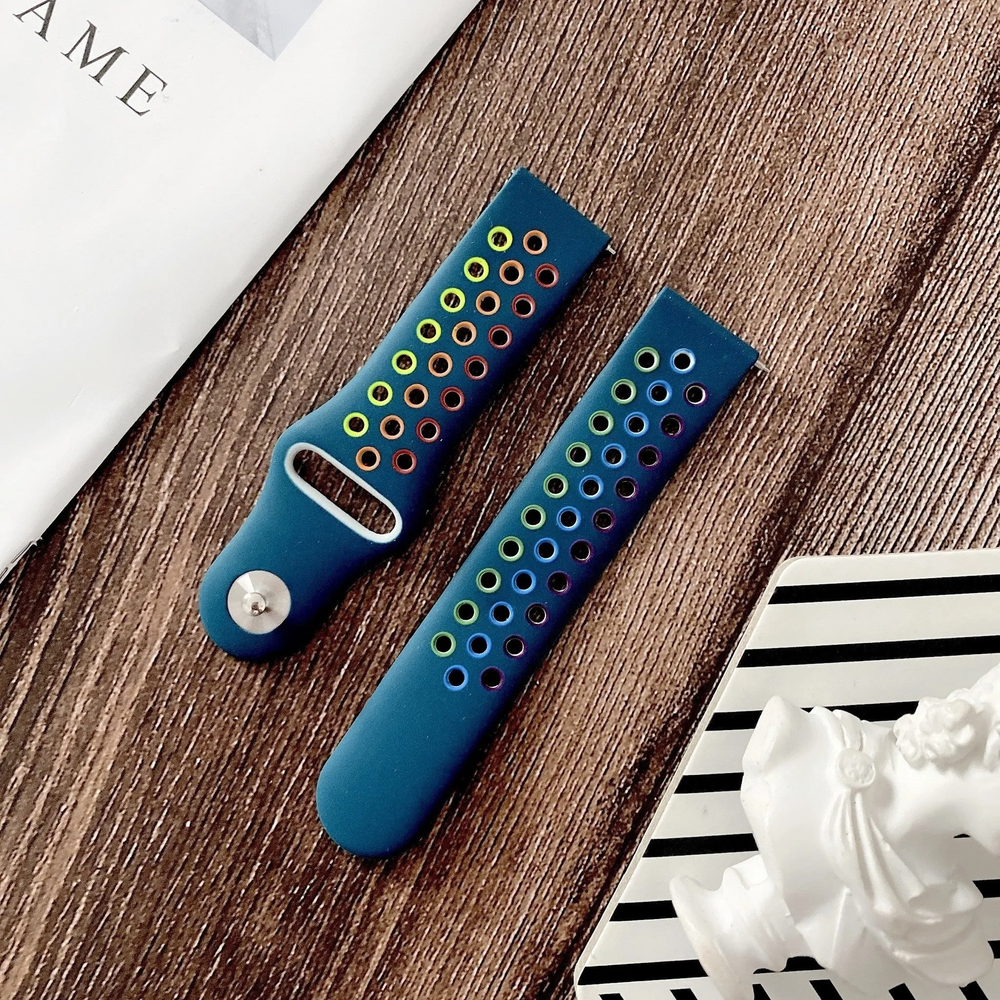 Limited Edition Amazfit GTS 2 sports Strap (pine green/Colourful)  Dont Miss Out!