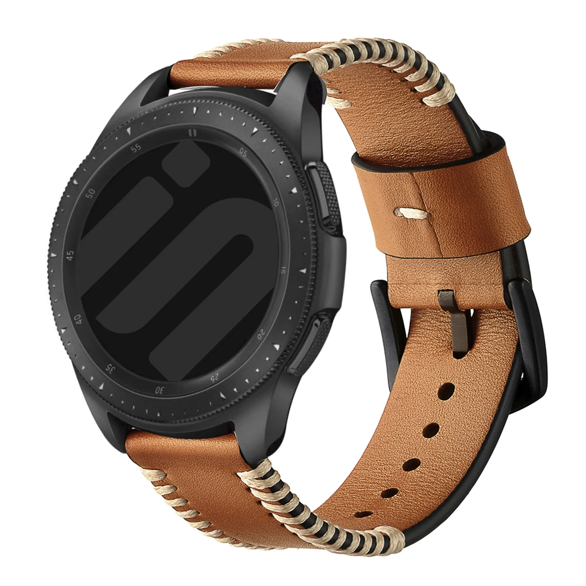 Limited Edition Amazfit GTS 4 Stitched Leather Strap (Brown)  Dont Miss Out!