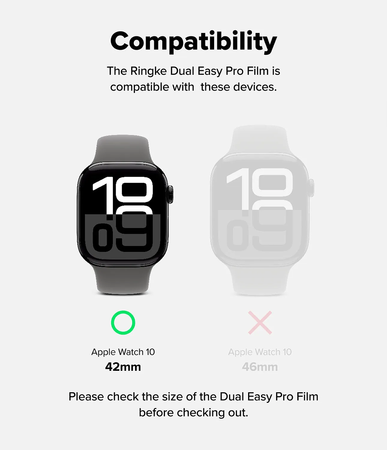Limited Edition Apple Watch 10 (42mm) Screen Protector | Dual Easy Film Pro  Limited Stock!