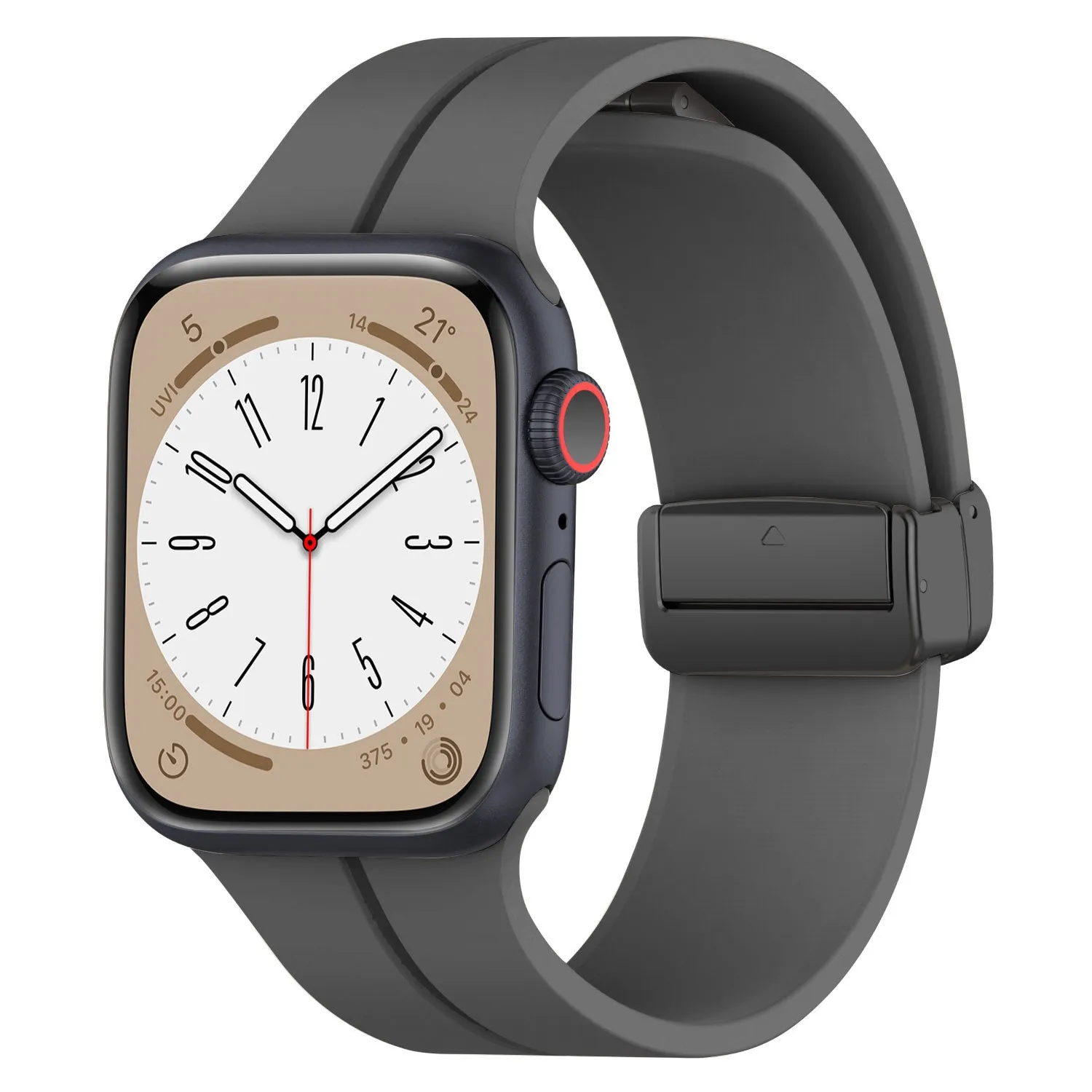 Limited Edition Apple Watch Magnetic D-Buckle Strap (Dark Grey)  Going Fast!