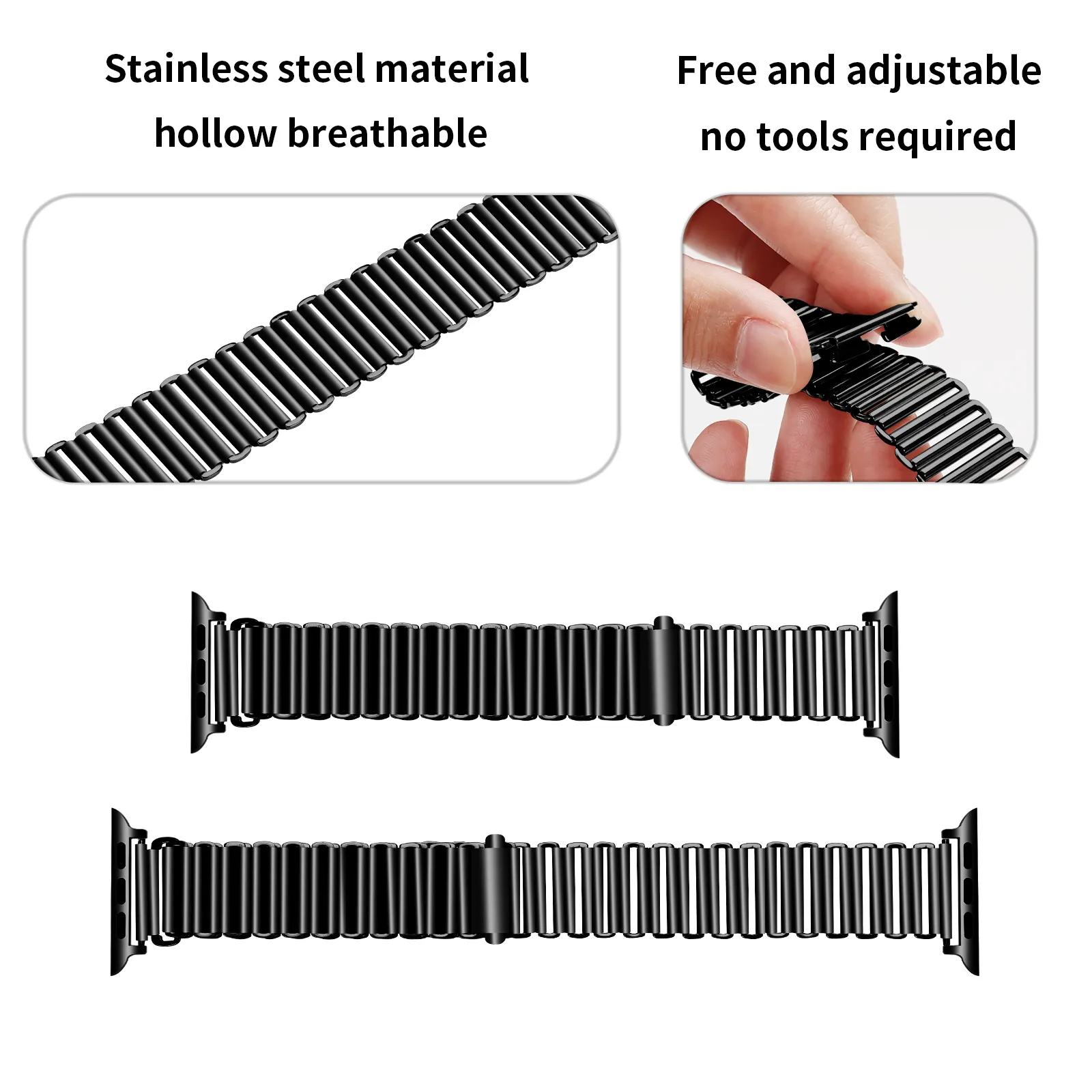 Limited Edition Apple Watch Steel Loop Strap (Black)  Almost Gone!