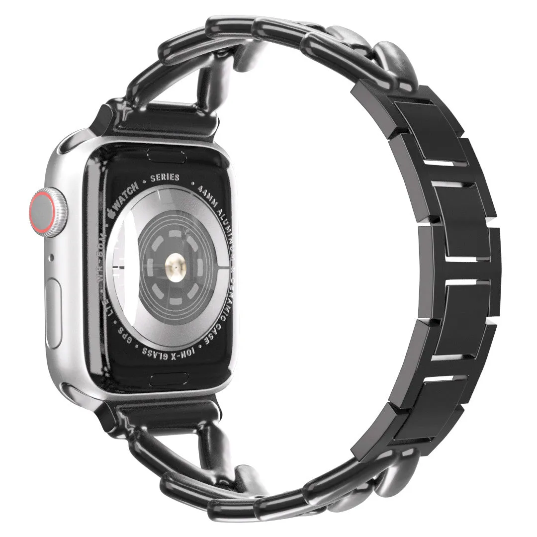 Limited Edition Apple Watch Steel Strap V-Type (Black)  Limited Stock!