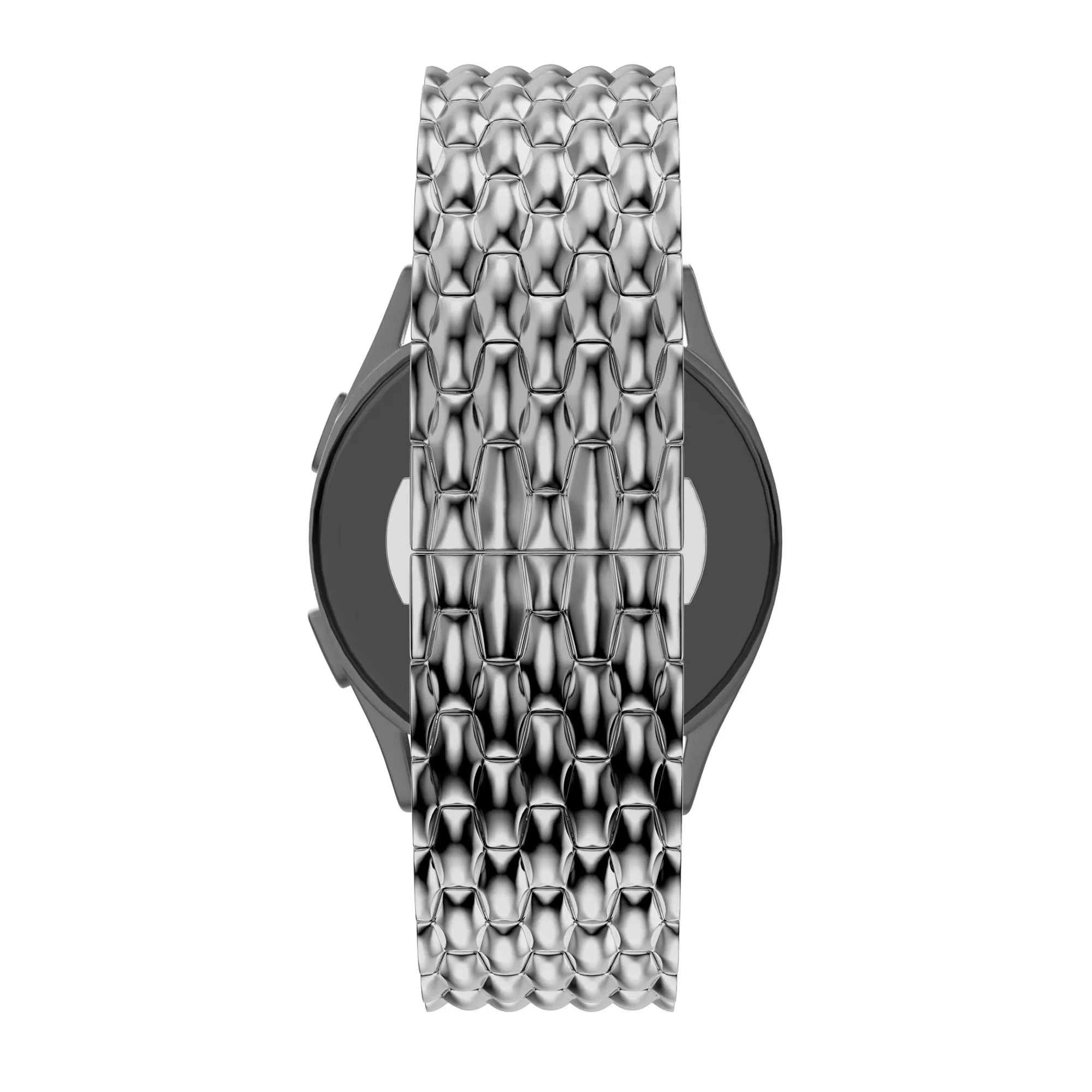 Limited Edition Bandz Amazfit GTS 4 (Mini) Steel Strap 'Dragon' (Silver)  Dont Miss Out!