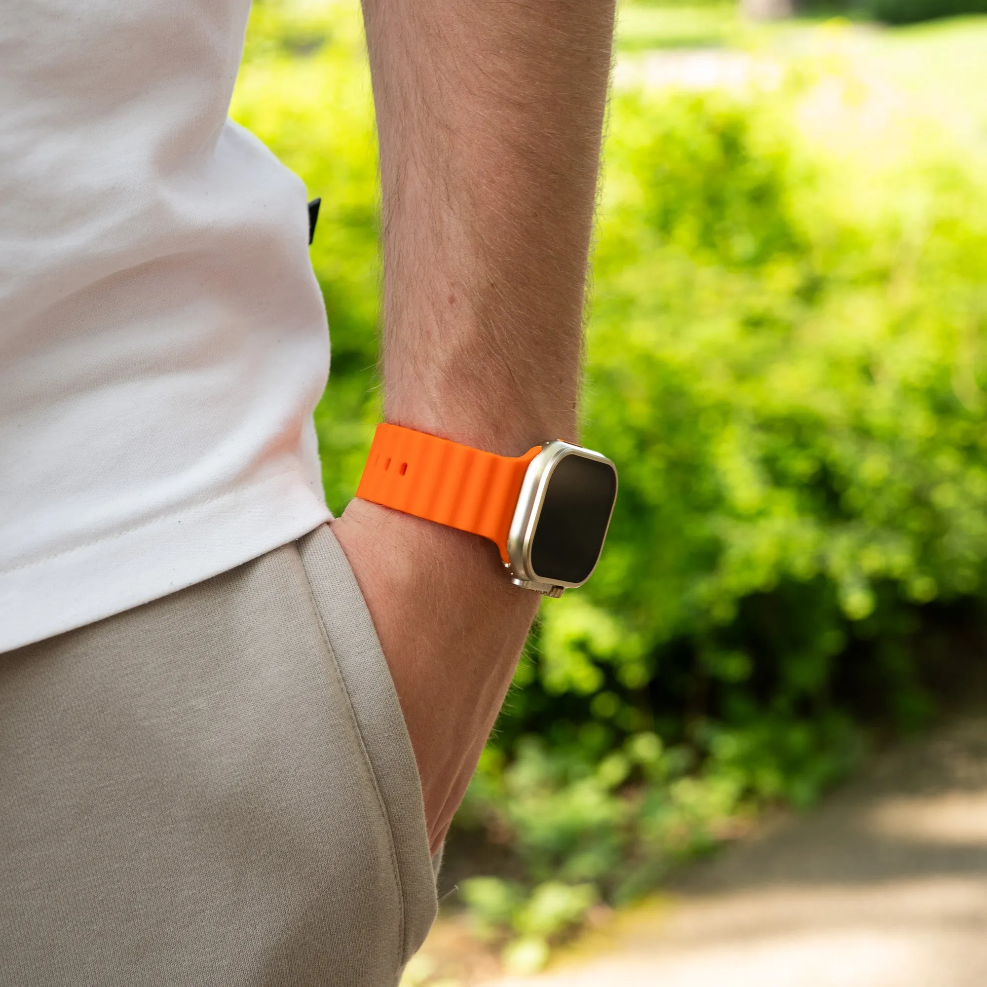 Limited Edition Bandz Apple Watch Ocean Strap (Orange)  Last Chance!