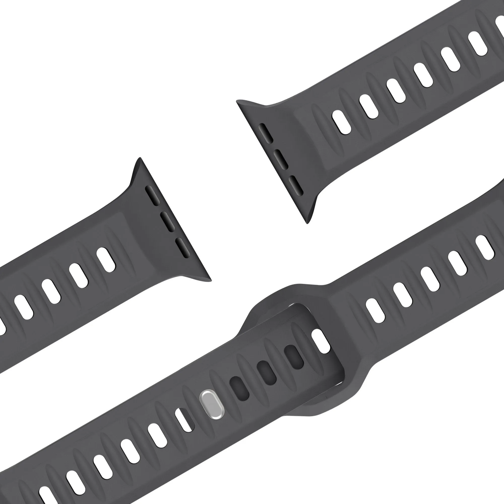 Limited Edition Bandz Apple Watch Silicone Strap 'Outdoor' (Dark Gray)  Stylish & Comfortable