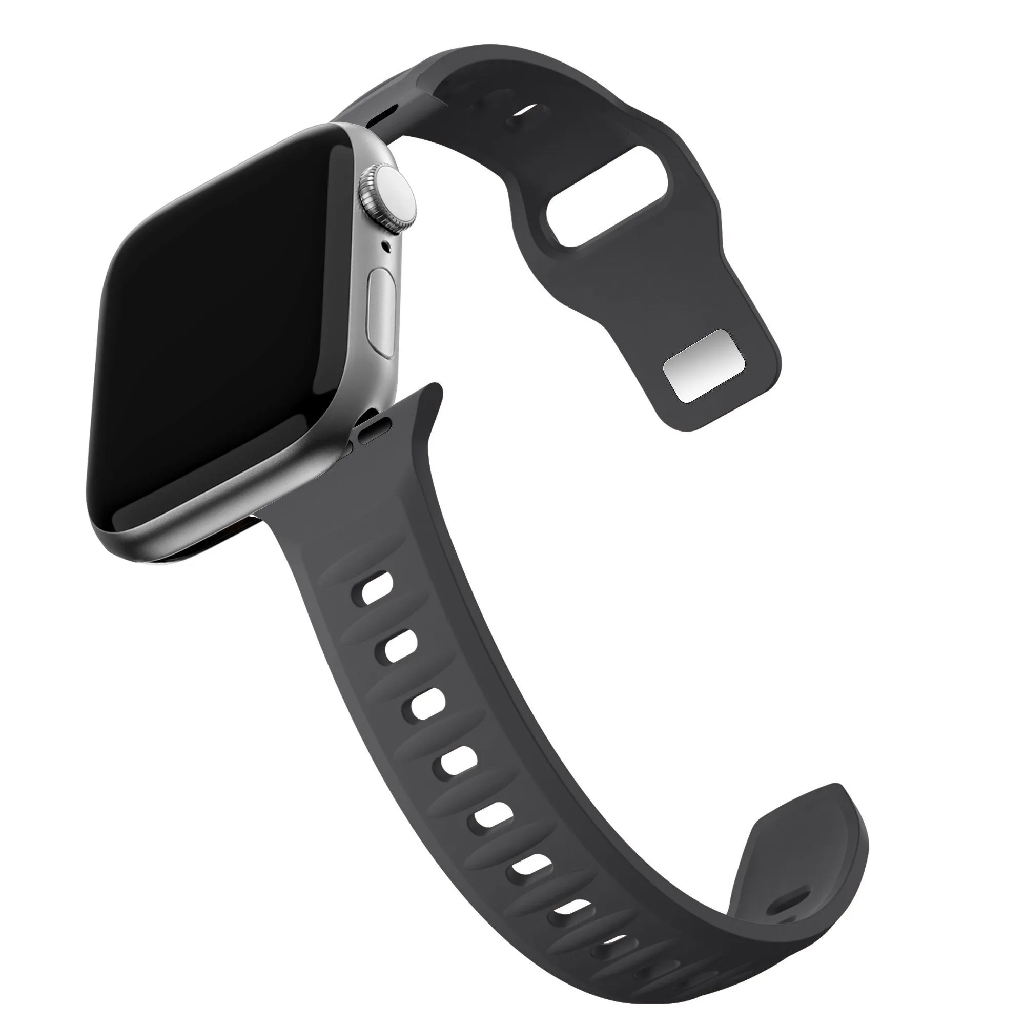 Limited Edition Bandz Apple Watch Silicone Strap 'Outdoor' (Dark Gray)  Stylish & Comfortable