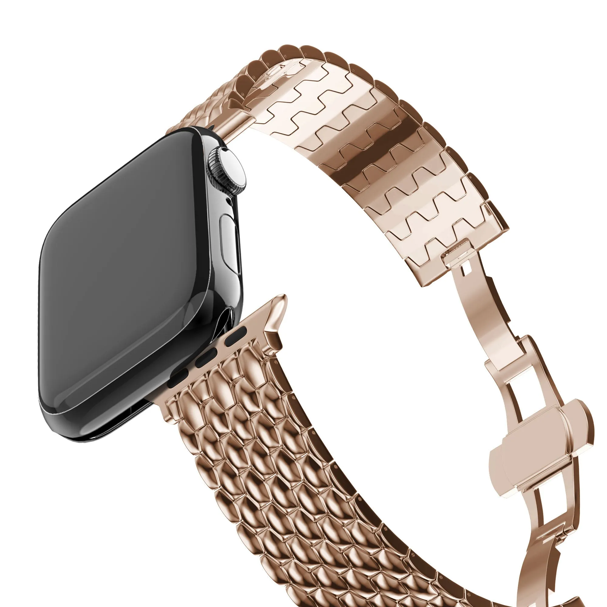 Limited Edition Bandz Apple Watch Steel Strap 'Dragon' (Rose Gold)  Limited Availability!