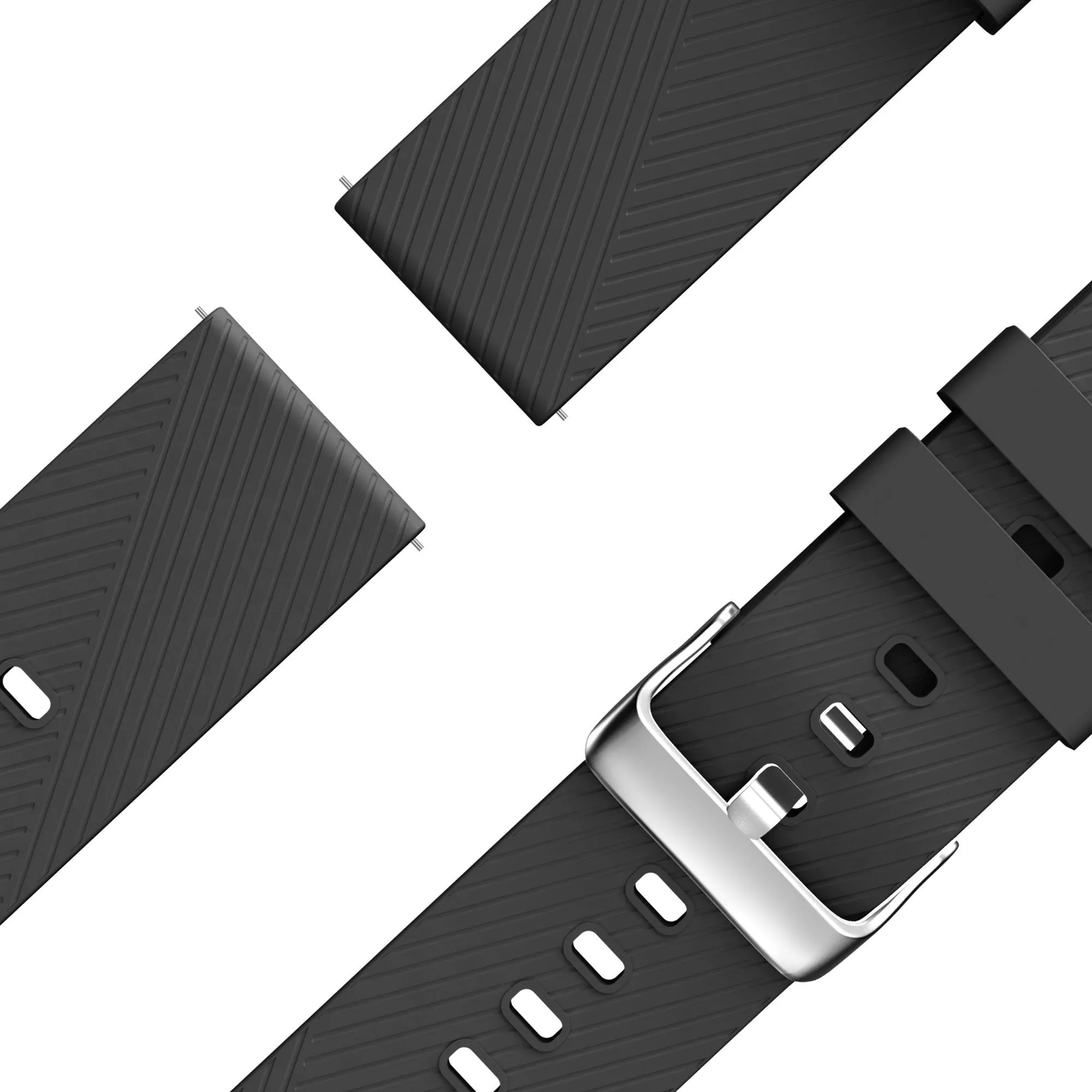 Limited Edition Bandz Huawei Watch 4 (Pro) Silicone Strap 'Deluxe' (Black)  Stylish & Comfortable