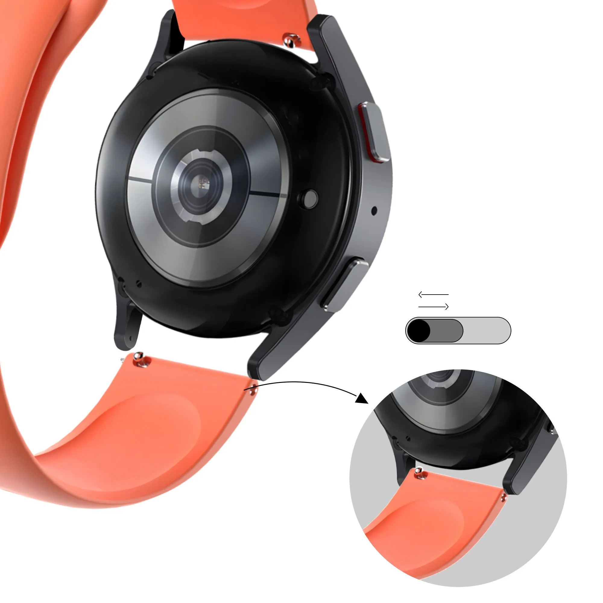 Limited Edition Bandz Huawei Watch 4 (Pro) Sport Strap 'Deluxe' (Orange)  Ends Soon!