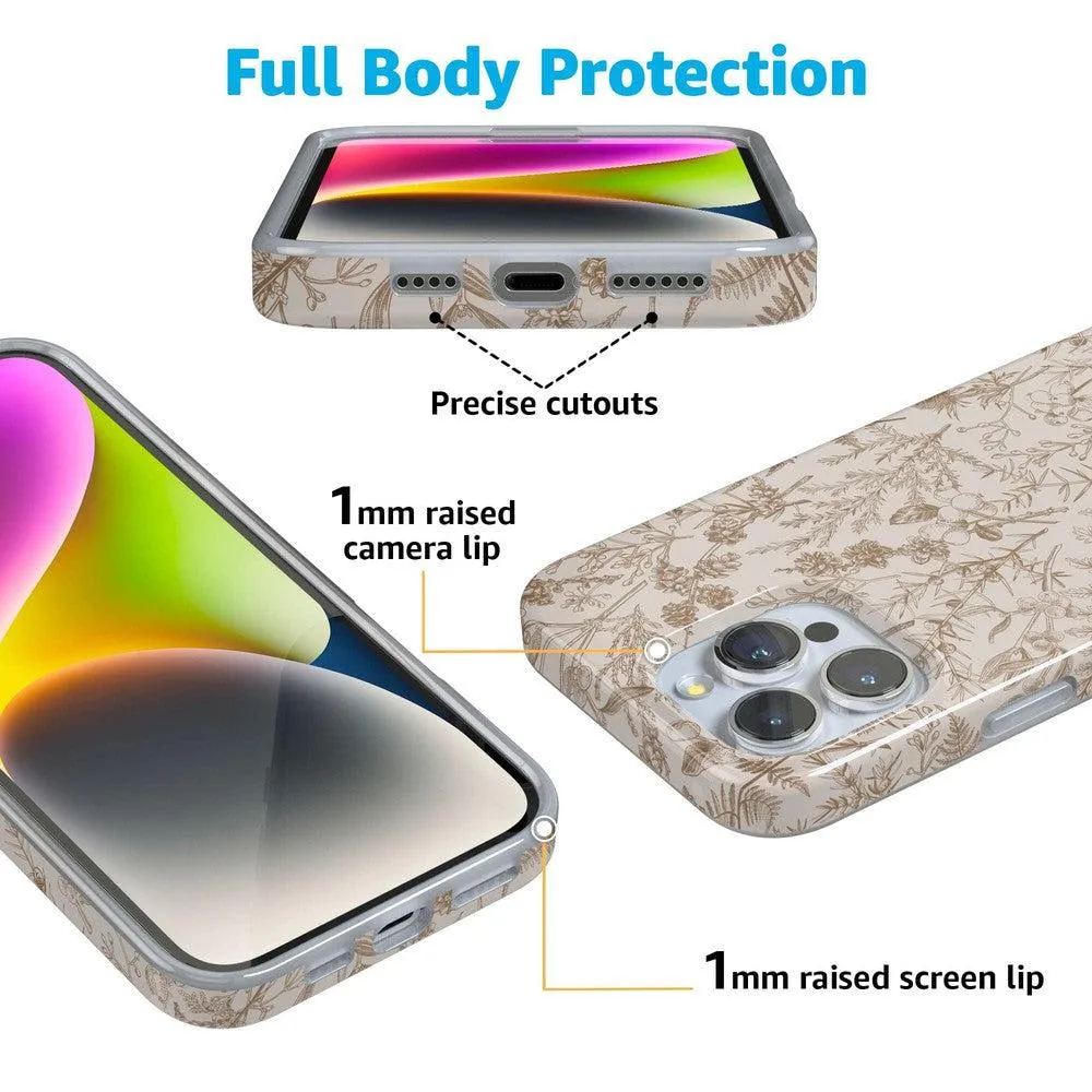 Limited Edition Beige Garden | Neutral Floral Case  Today Only!