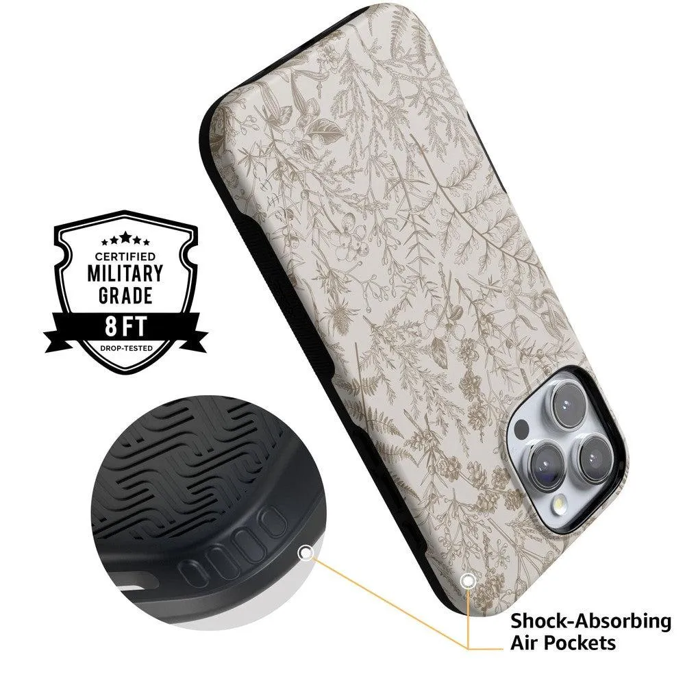 Limited Edition Beige Garden | Neutral Floral Case  Today Only!