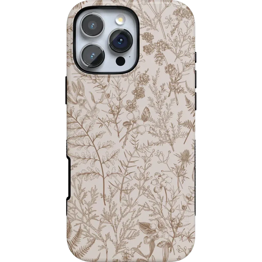 Limited Edition Beige Garden | Neutral Floral Case  Today Only!