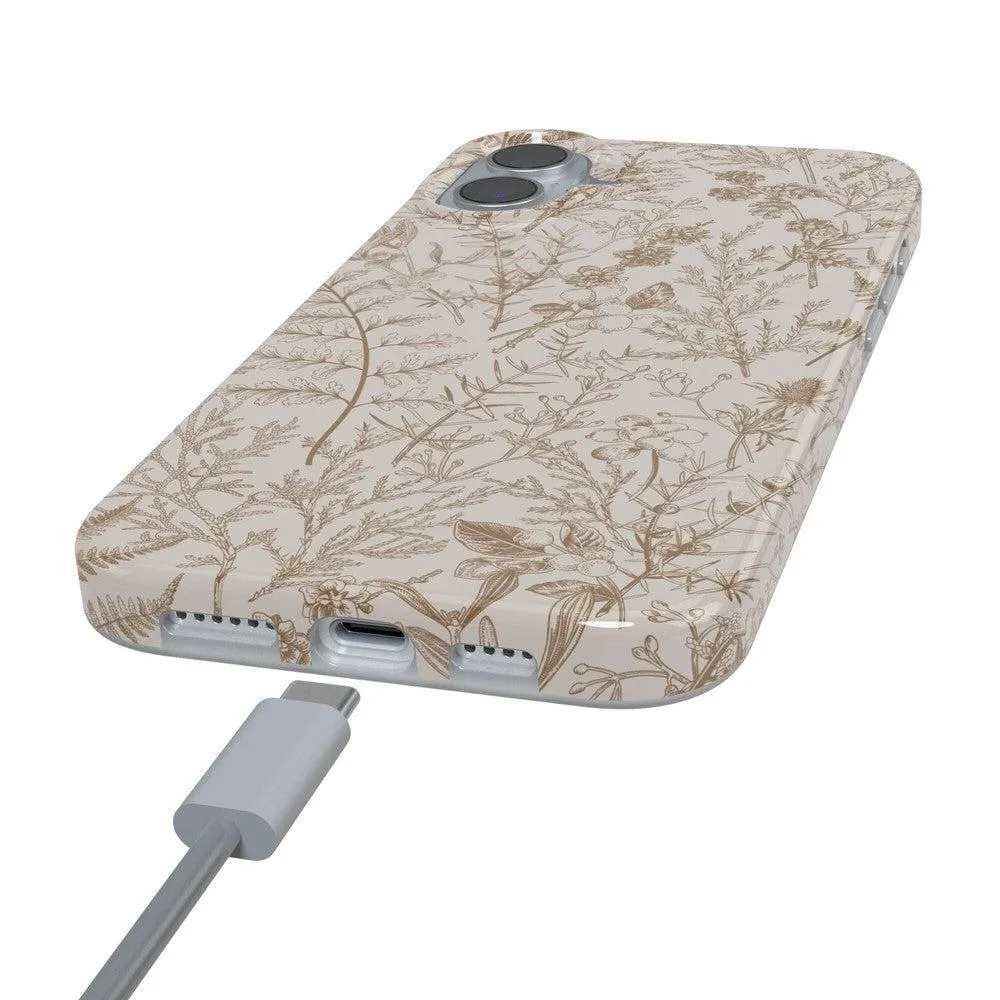 Limited Edition Beige Garden | Neutral Floral Case  Today Only!