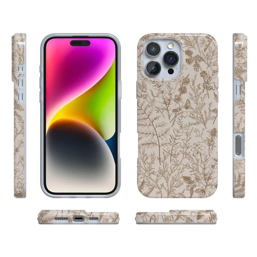 Limited Edition Beige Garden | Neutral Floral Case  Today Only!