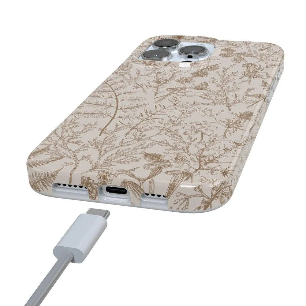 Limited Edition Beige Garden | Neutral Floral Case  Today Only!