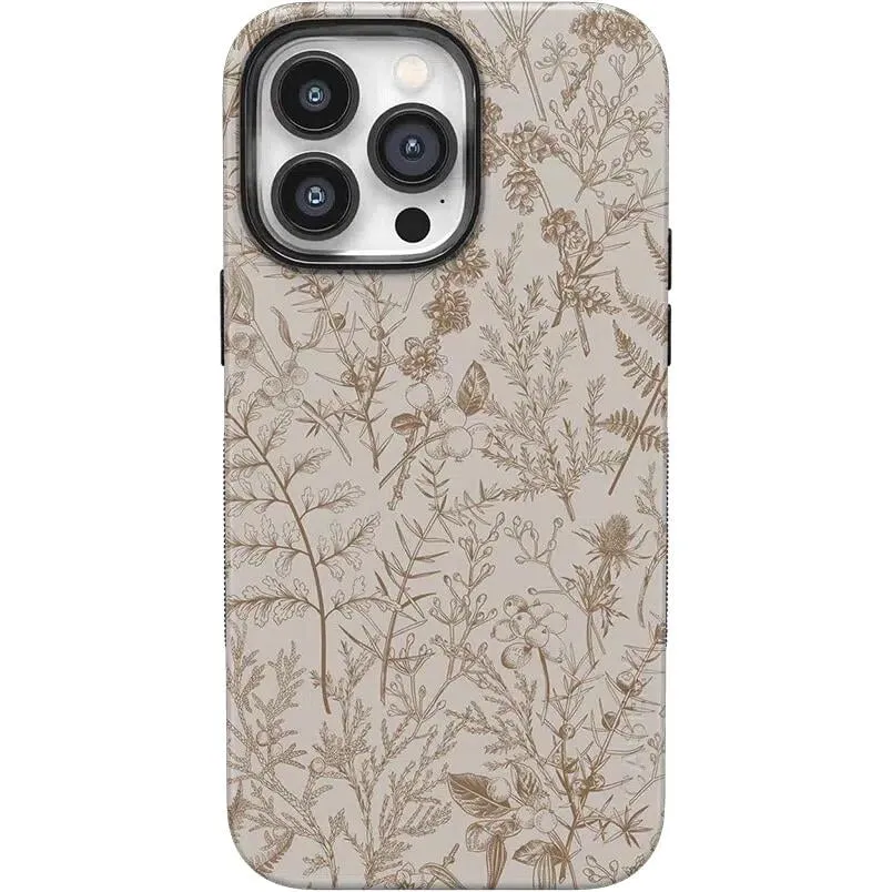 Limited Edition Beige Garden | Neutral Floral Case  Today Only!