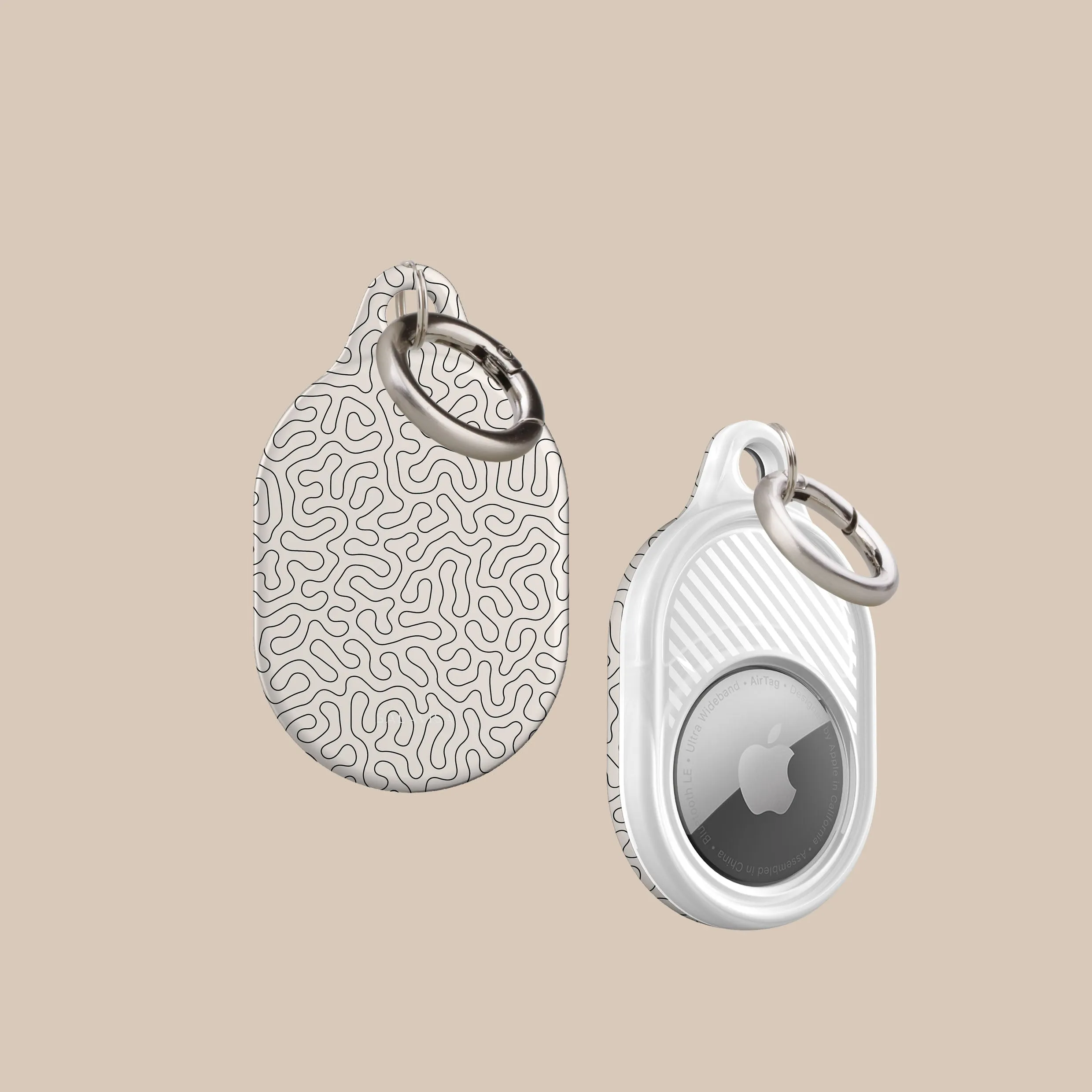 Limited Edition Beige Paths AirTag Holder  Limited Stock!