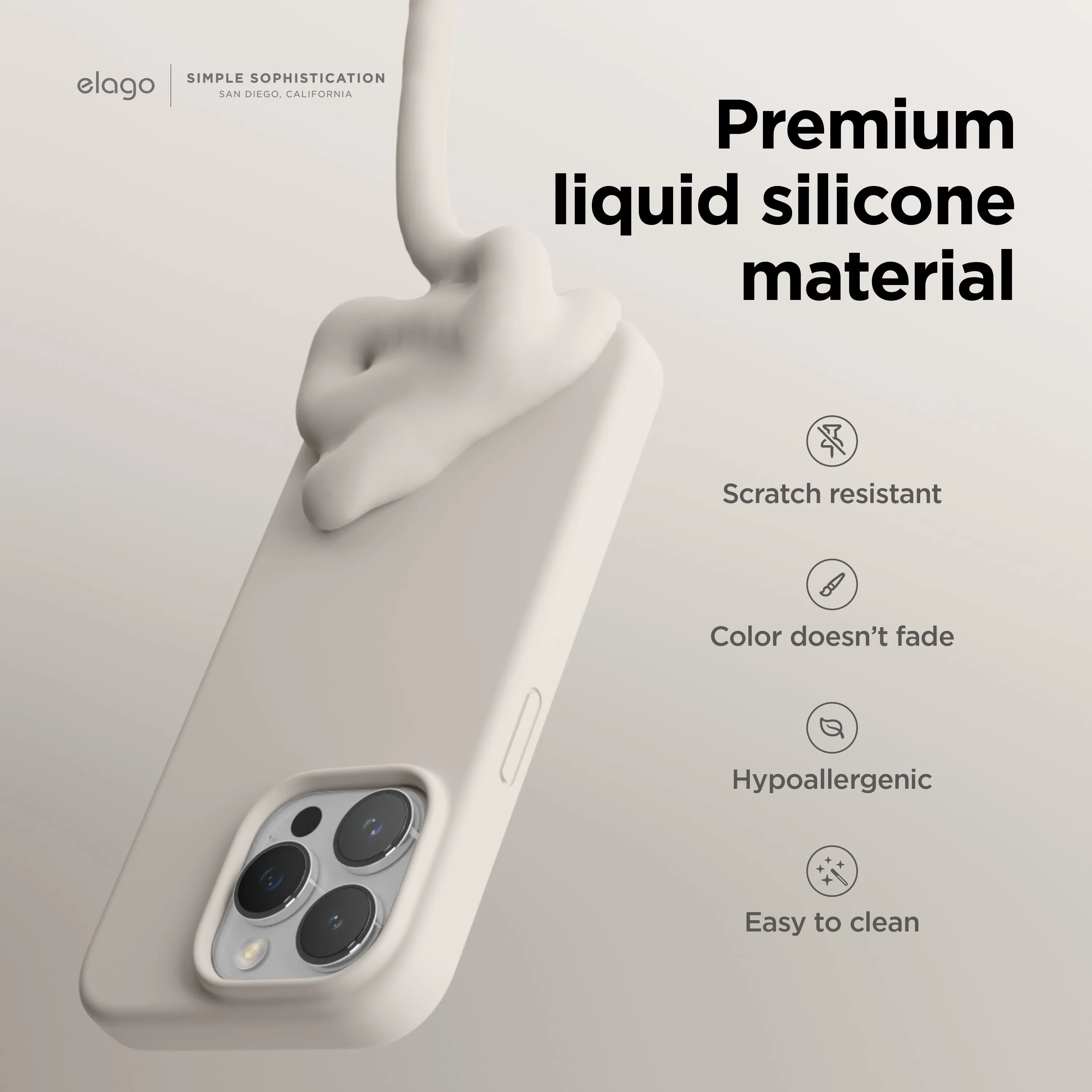 Limited Edition elago Premium Silicone Case for iPhone 15 Pro Max  Stylish & Comfortable