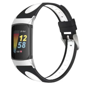 Limited Edition Fitbit Charge 6 Sport Strap with Buckle (Black/White)  Dont Miss Out!