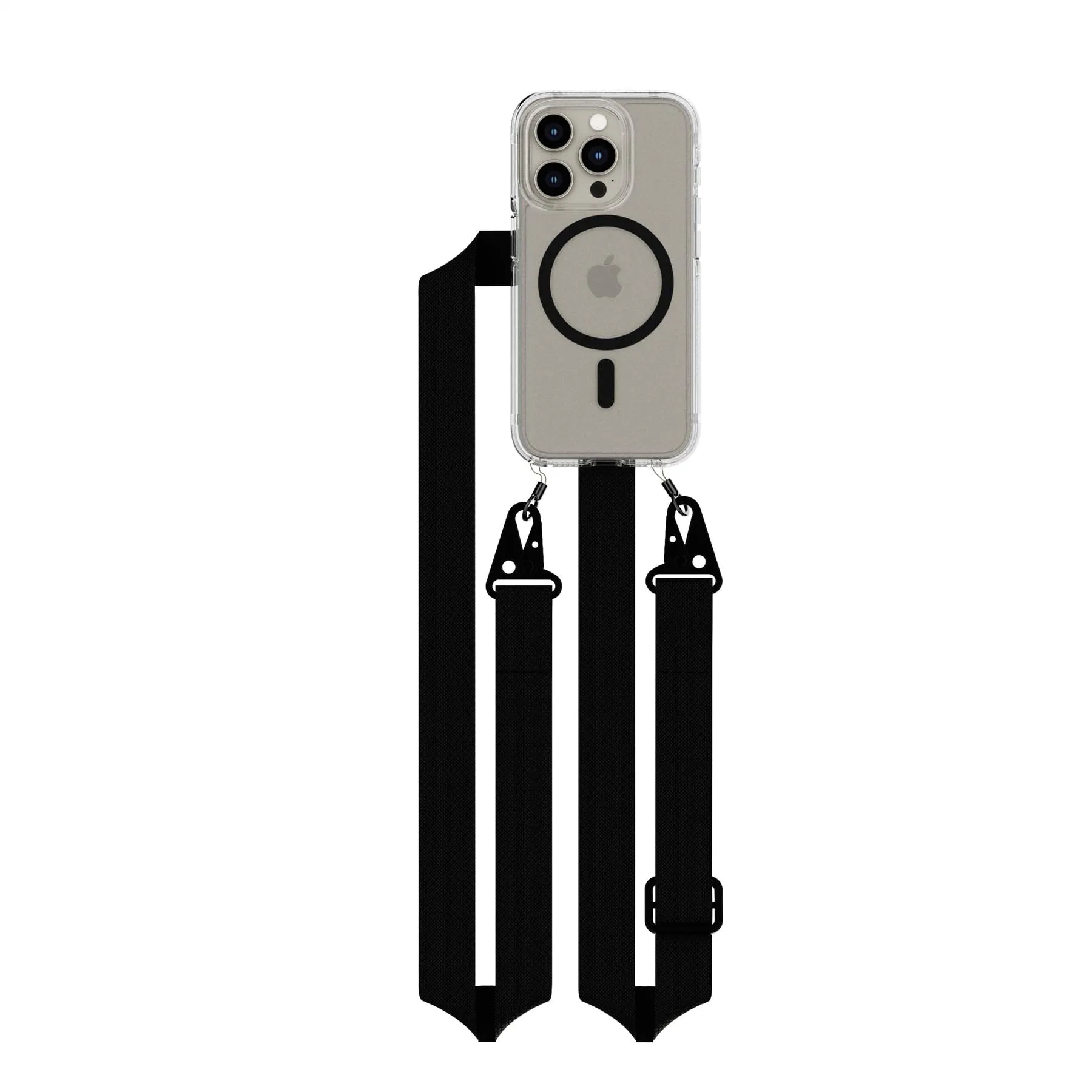 Limited Edition FlexQuartz - Apple iPhone 15 Pro Case MagSafe Compatible with Cross-Body - Black  Limited Stock!