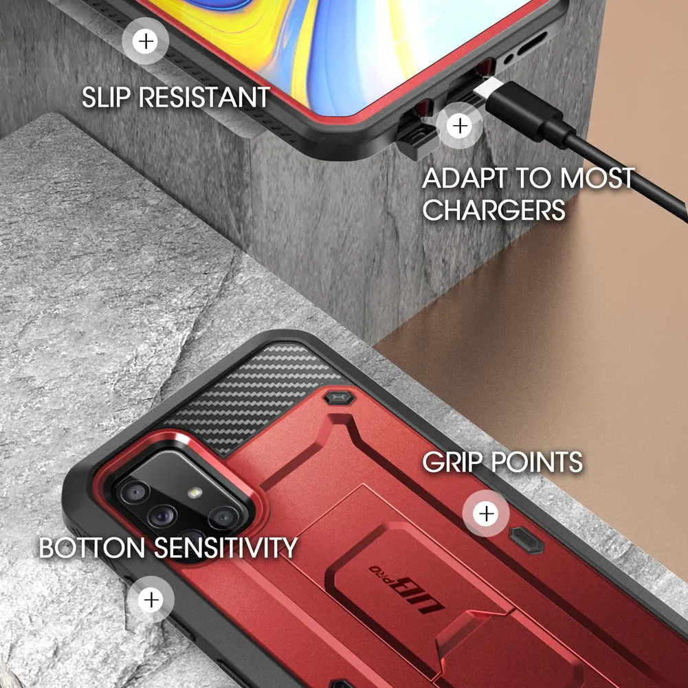 Limited Edition Galaxy A51 5G Unicorn Beetle Pro Rugged Case-Metallic Red  Almost Sold Out!