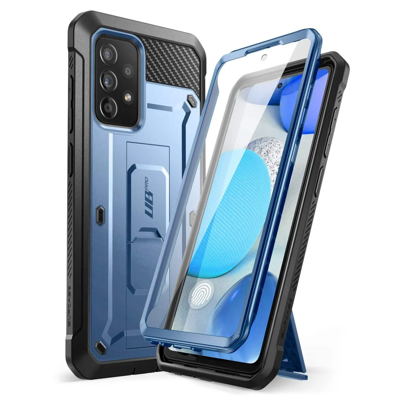 Limited Edition Galaxy A72 Unicorn Beetle Pro Rugged Holster Case-Metallic Blue  Last Chance!