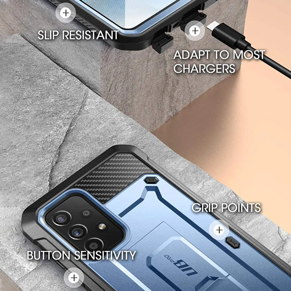 Limited Edition Galaxy A72 Unicorn Beetle Pro Rugged Holster Case-Metallic Blue  Last Chance!