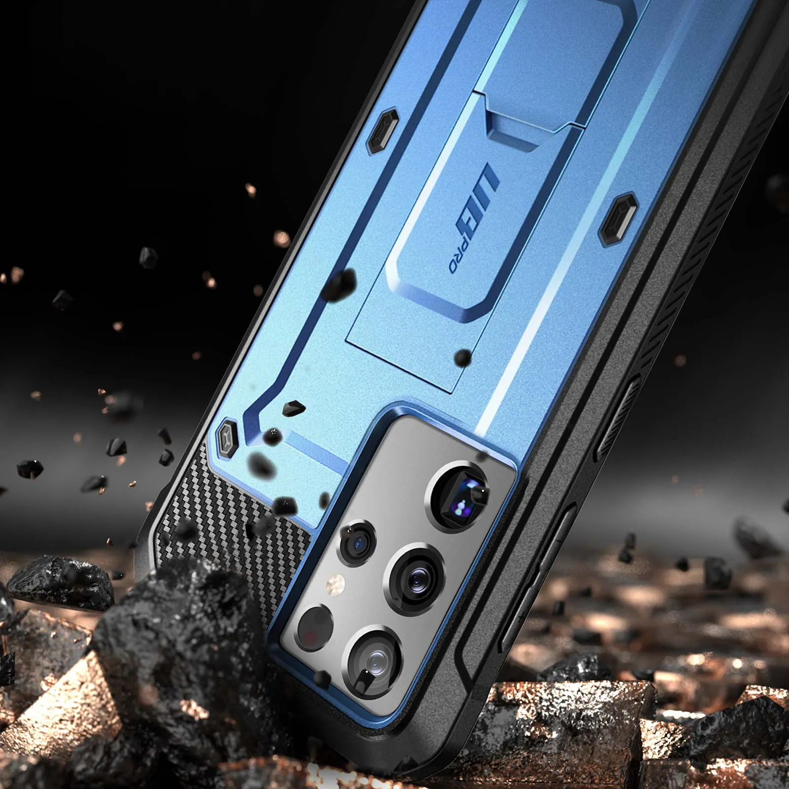 Limited Edition Galaxy S21 Ultra Unicorn Beetle Pro Rugged Case-Metallic Blue  Last Chance!