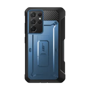 Limited Edition Galaxy S21 Ultra Unicorn Beetle Pro Rugged Case with S-Pen Holder - Metallic Blue  Limited Stock!