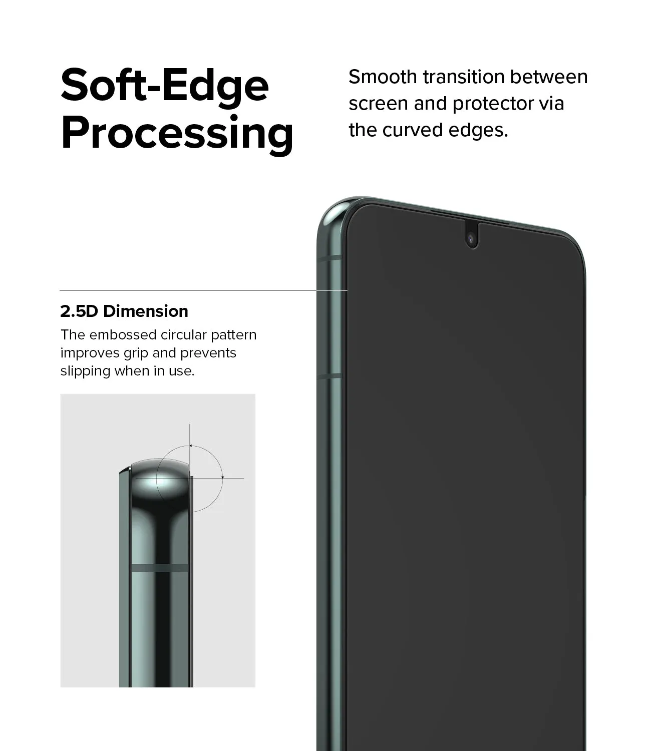 Limited Edition Galaxy S22 Plus Screen Protector | Invisible Defender Glass [2P]  Stylish & Comfortable