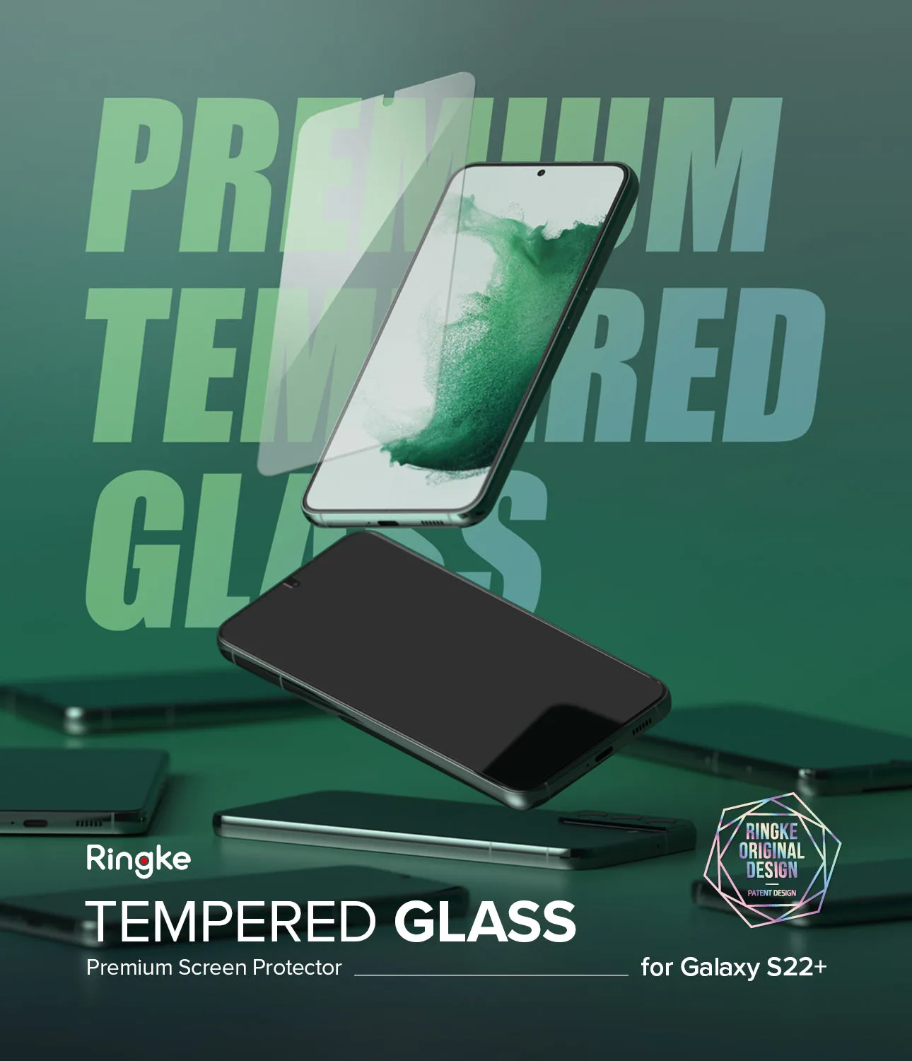Limited Edition Galaxy S22 Plus Screen Protector | Invisible Defender Glass [2P]  Stylish & Comfortable